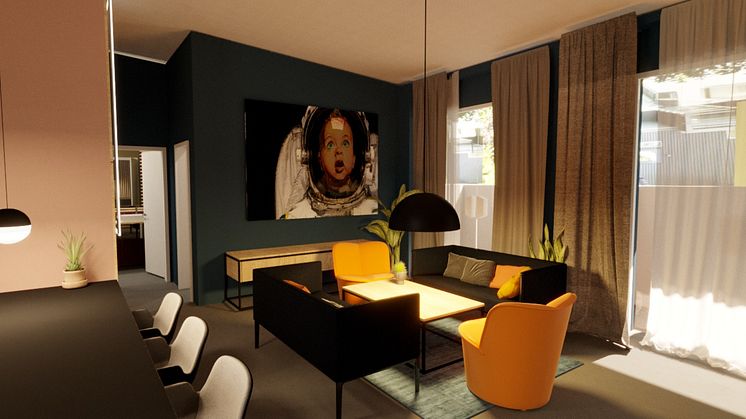 Gemeinschaftsraum im Apartment im R42
