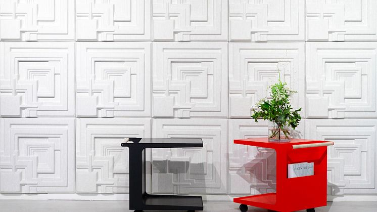Offecct News 2018: Soundwave® Ennis by Frank Lloyd Wright and Surf by Maximilian Schmahl.