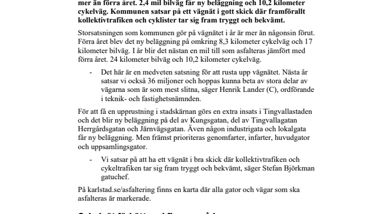 Rekordsatsning på vägnätet