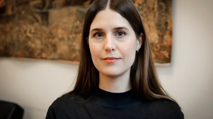 Språkforskaren Maria Johansson som studerat samtal till Kronofogdens kundservice. Foto: Henrik Zetterberg