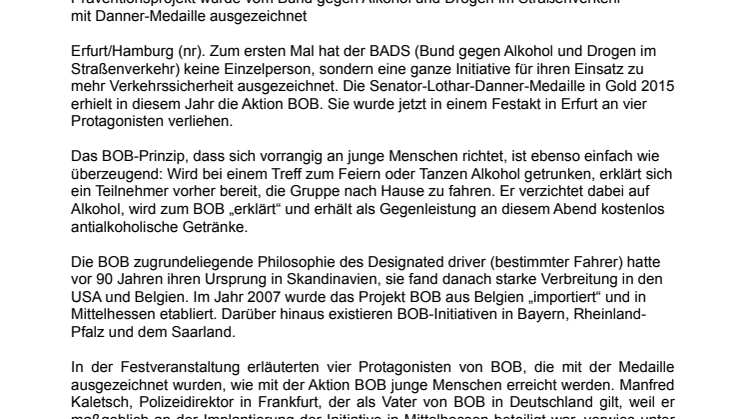 "BOB ist top"