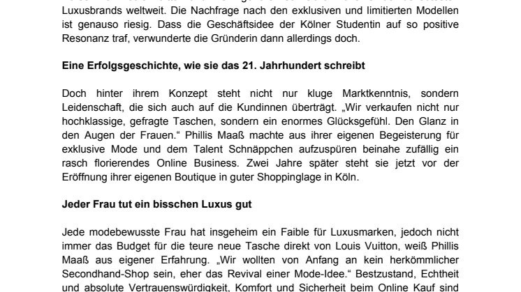 ​Glück & Glanz: Louis Vuitton Vintage Fashion aus Köln