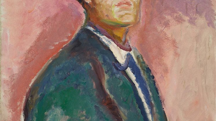 Edvard Munch: Selvportrett med hatt / Self-Portrait with Hat (1913-1915)