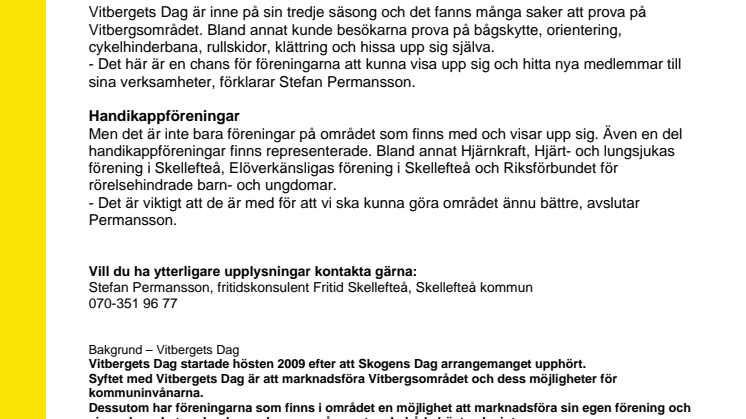 Vitbergets Dag lockade många besökare till Vitberget