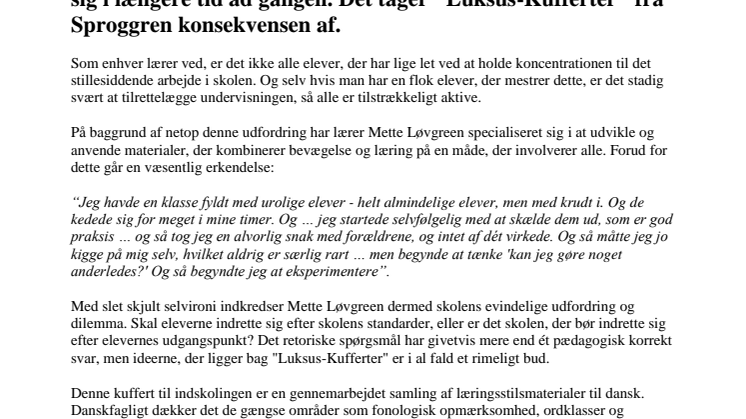 Anmeldelser af Sprog i Bevægelse