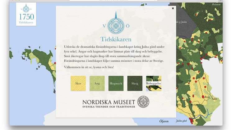 Utforska fyra seklers markhistoria genom Tidskikaren