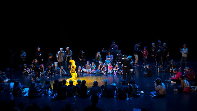 Hip hop-workshop for barn