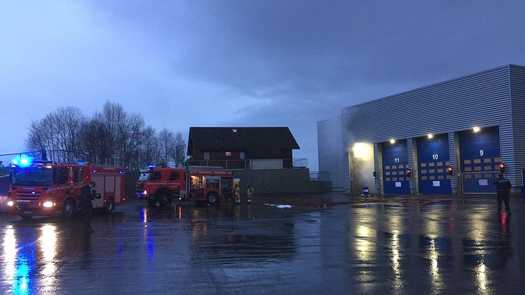 Brann i silo 2