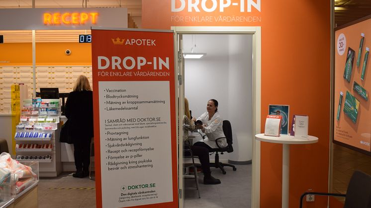 Testa Drop in-vård på Vitalismässan med Kronans Apotek och Doktor.se 