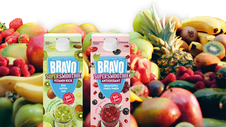 Bravo lanserar en SuperSmoothie i två varianter; VITAMN KICK och ANTIOXIDANT
