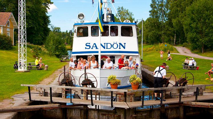 Tio måsten längs Göta kanal i sommar