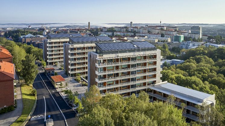 Brf Viva, Guldheden, är ett exempel på Riksbyggens arbete på ett långsiktigt och mer hållbart bostadsbyggande i Göteborg.