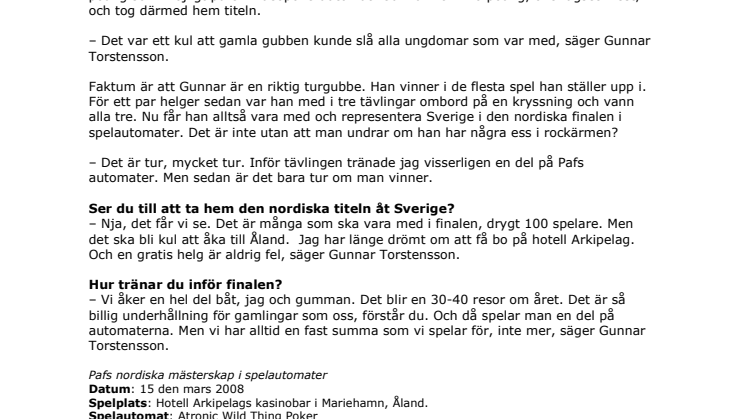 Osannolikt flyt på Östersjön
