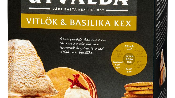 Smaksatta kex - en het nyhet på ostbrickan