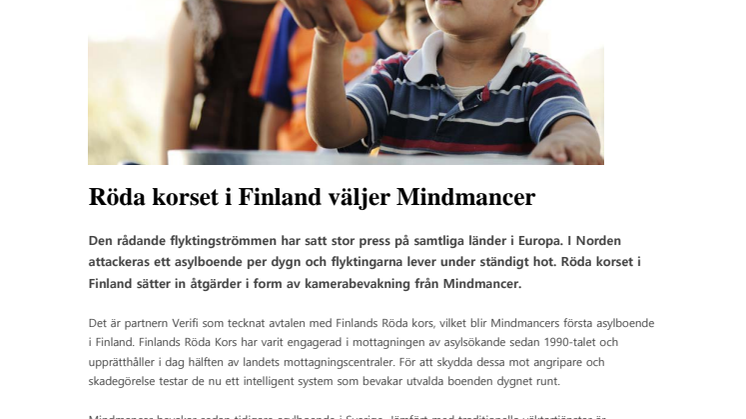 Röda korset i Finland väljer Mindmancer