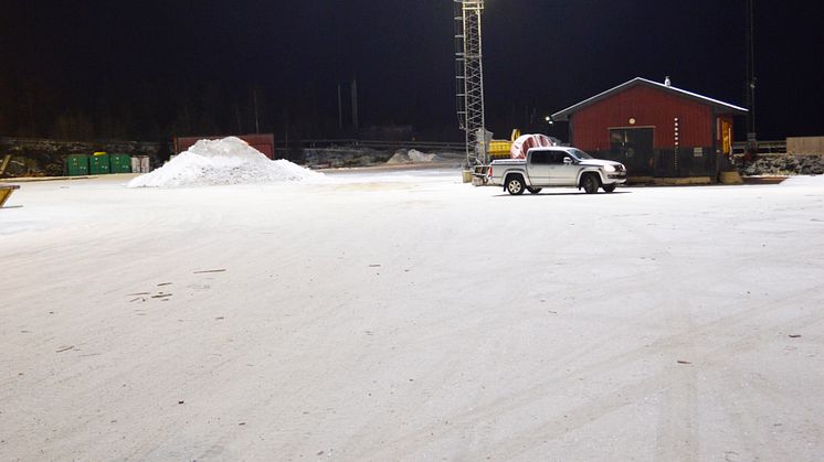 Mastbelysning Piteå Hamn