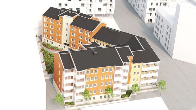 Projektet Kattvikskajen består av tre huskroppar, på sex och fyra våningar, sammankopplade till ett unikt kvartershus på ca 5600 kvm (BTA). Byggnaden är en hybrid baserad på JSB:s konceptbostäder Trygga boendet city och kvarter.