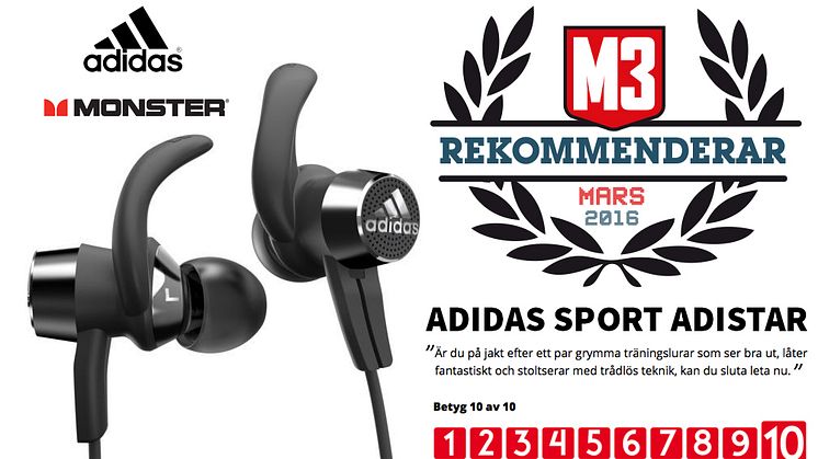 ADIDAS SPORT ADISTAR får 10 av 10 i M3!