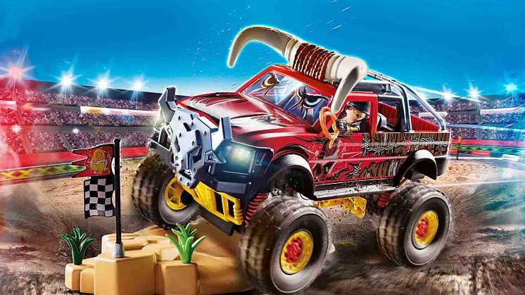 Stuntshow MonsterTruck Horned (70549) von PLAYMOBIL