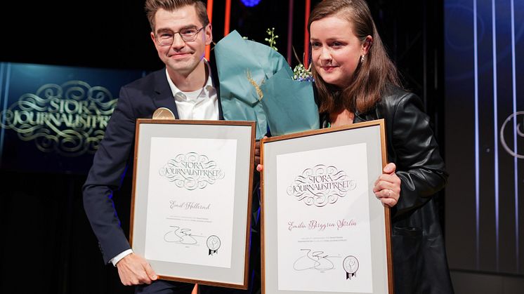 Emil Hellerud, Emilia Berggren Sörlin: Vinnare i kategorin Årets Avslöjande