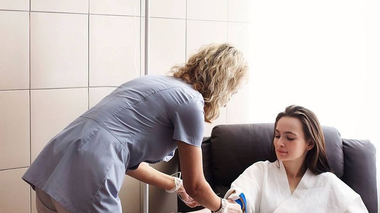 Nurse Administering IV Drips for Sports Performance