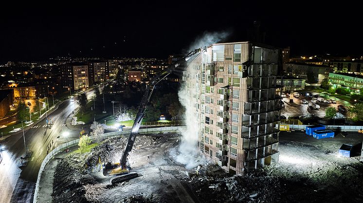 Volvos jätte river Snusdosan i Kiruna