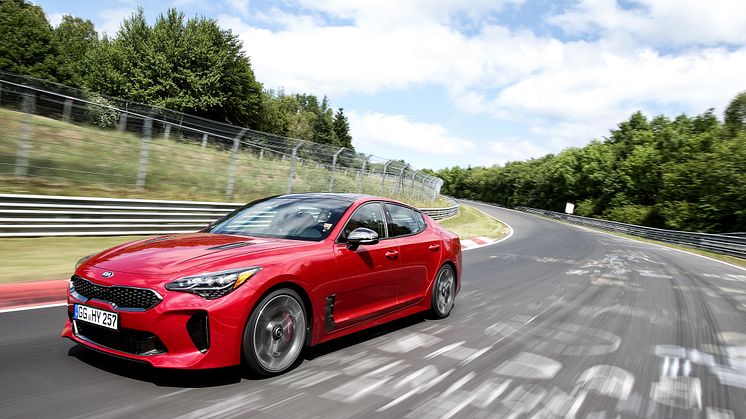 KIA Stinger testing at Nurburgring