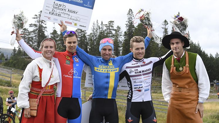 Emil Lindgren  vann Cykelvasasprinten 2018