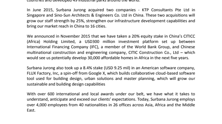 About Surbana Jurong