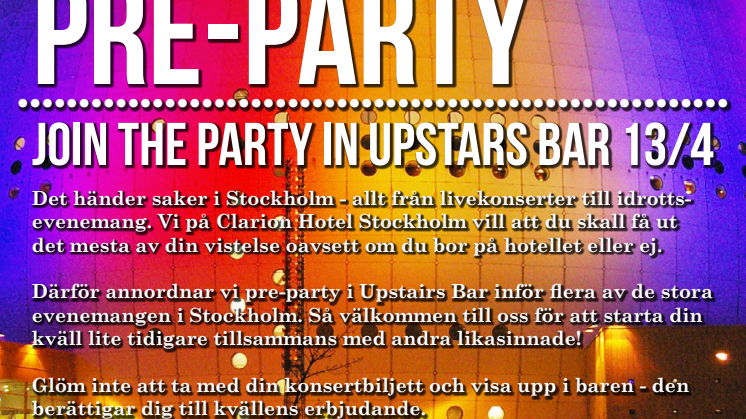 Mustasch på Clarion Hotel Stockholm