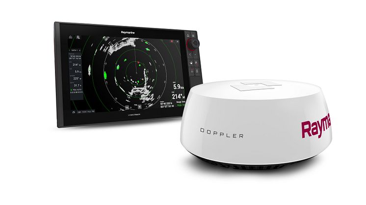Raymarine's most advanced solid-state marine radar, the Quantum® 2 with doppler target identification technology