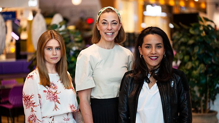 Bromma Blocks ambassadörer Aida Tihic, Helena Lyth och Markiz Tainton