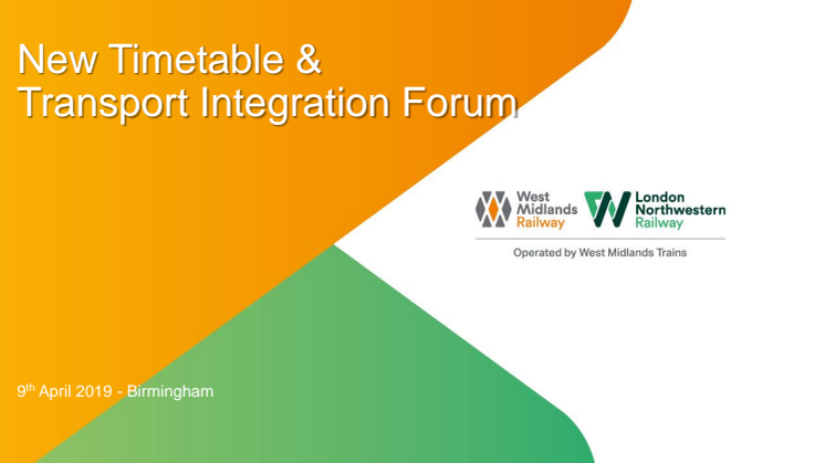 Stakeholder Conference and TIF slides - April 2019