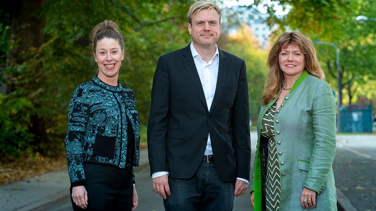 Malin Fijen Pacsay, Tomas Eriksson och Susanne Nordling. Fotograf: Fredrik Hjerling