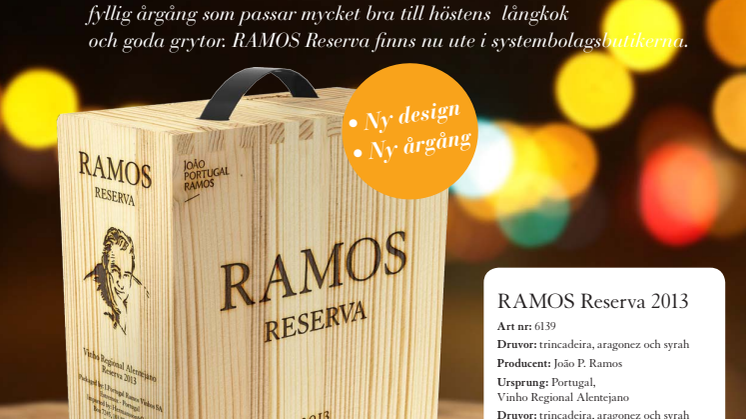 Ramos Reserva- ny unik design, snickrad med precision!