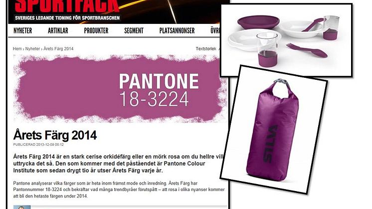 Trendspaning i Sportfack: Årets färg 2014 