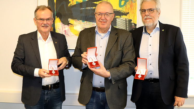 Fra venstre: Gert Fischer, Ole Frederiksen og Leon Sebbelin. Foto: Rebild Kommune