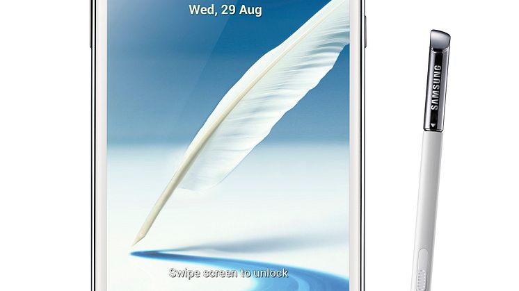 Samsung Galaxy Note II nu i butik