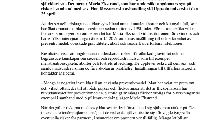 Preventivmedel ses fortfarande som flickornas ansvar