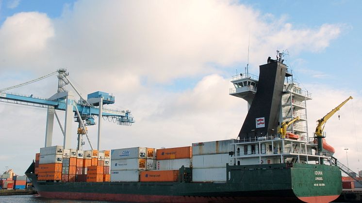 ​Rederiet Hapag-Lloyd dubblerar sina anlöp i Helsingborgs Hamn