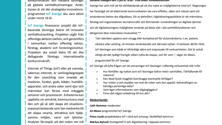 Kan man bibehålla, skydda och säkra den personliga integriteten med den ökade användningen av IoT?