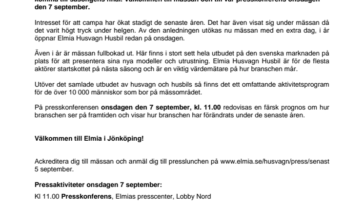 Pressinbjudan: Välkommen till camparnas nyårsafton