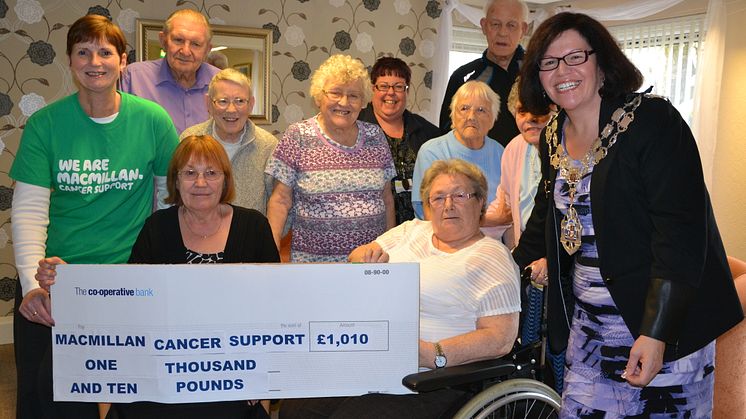 Care scheme residents’ “grand” gift to Macmillan