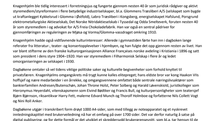 Presentasjon av Arthur Knagenhjem