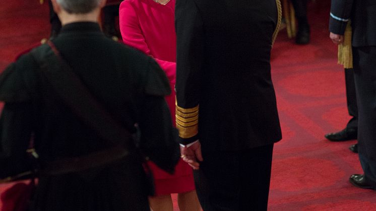 OBE ceremony at Buckingham Palace for Lucy Winskell
