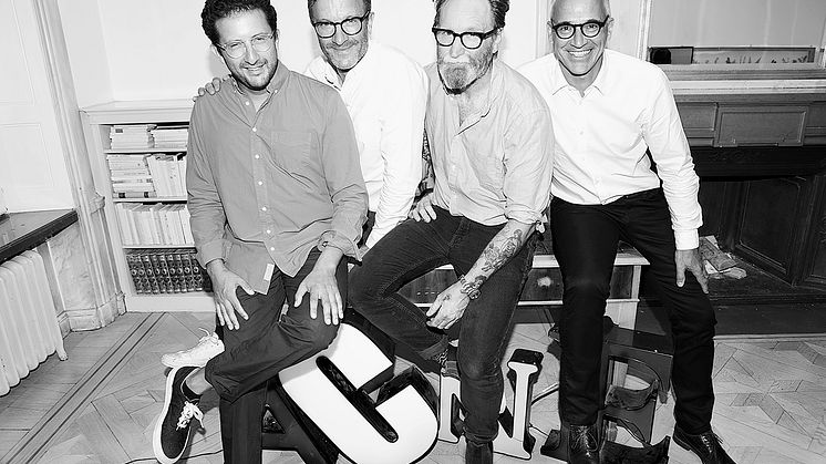 From left: Victor Press, Executive Chairman of Acne, David Olsson, Managing Director of Acne, Tomas Skoging, partner and film director Acne, Paul Thompson, head of Deloitte Digital for Europe