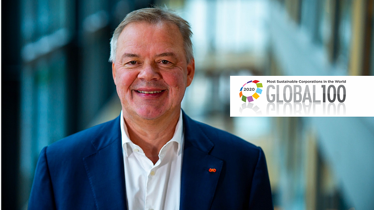 "This ranking encourages us to continue to improve and lead the way by providing the market with sustainable solutions", Odd Arild Grefstad says. 