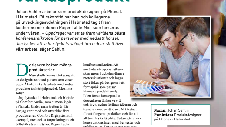 Svensk design bakom ny världsprodukt