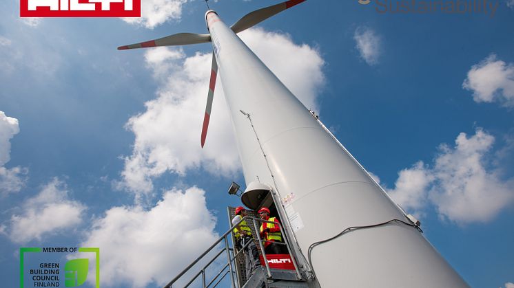 Hilti on liittynyt Suomen Green Building Councilin jäseneksi
