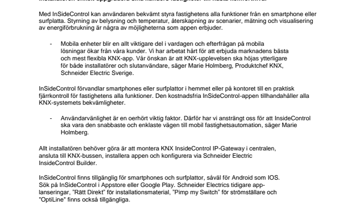 Ny app ger dig full kontroll över din KNX-installation 